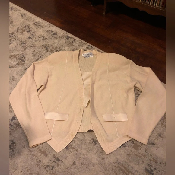 rich and levy Jackets & Blazers - Vintage Rich and Levy Knit Blazer with Shoulder Pads